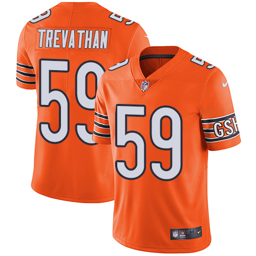 Chicago Bears #59 Danny Trevathan Orange Men's Stitched Limited Rush Jersey Men's