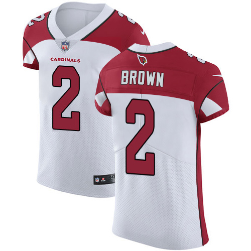Cardinals #2 Marquise Brown White Men's Stitched New Elite Jersey