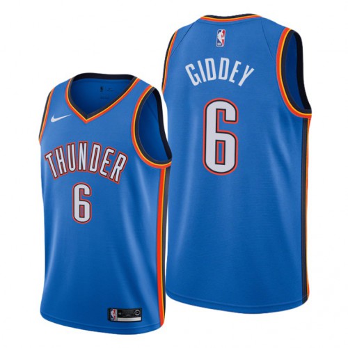 Oklahoma City Oklahoma City Thunder #6 Josh Giddey Womens Blue Swingman Icon Edition Jersey Womens