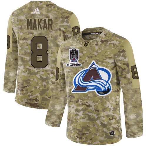 Adidas Colorado Avalanche #8 Cale Makar Camo 2022 Stanley Cup Champions Authentic Stitched Jersey Men's