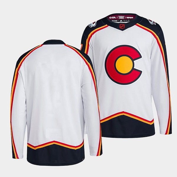 Colorado Avalanche Blank Men's Adidas Reverse Retro 2.0 Authentic Player Jersey - White