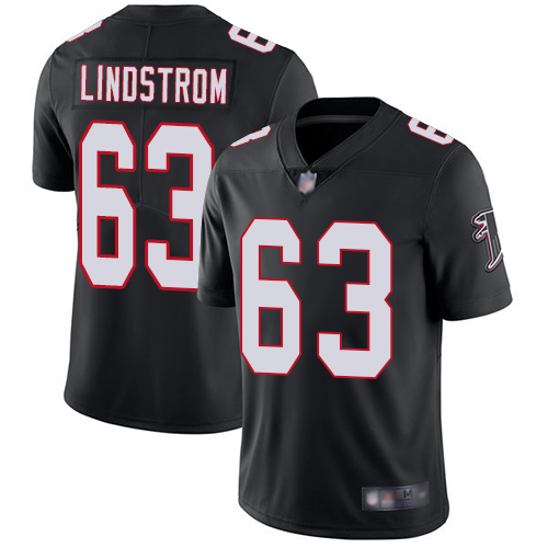 Atlanta Falcons #63 Chris Lindstrom Black Alternate Youth Stitched Vapor Untouchable Limited Jersey Youth