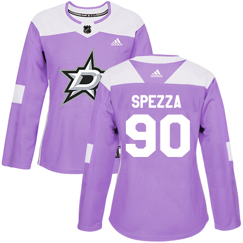 Adidas Dallas Stars #90 Jason Spezza Purple Authentic Fights Cancer Women's Stitched Jersey Womens