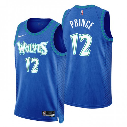 Minnesota Minnesota Timberwolves #12 Taurean Prince Mens Royal 2021/22 Swingman Jersey - City Edition Mens