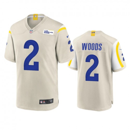 Los Angeles Los Angeles Rams #2 Robert Woods Men's Game Jersey - Bone Men's