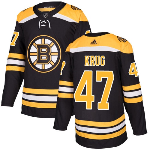 Adidas Boston Bruins #47 Torey Krug Black Home Authentic Youth Stitched Jersey Youth