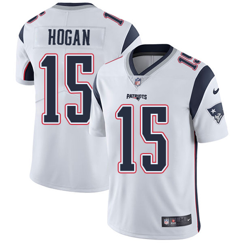 New England Patriots #15 Chris Hogan White Men's Stitched Vapor Untouchable Limited Jersey Men's
