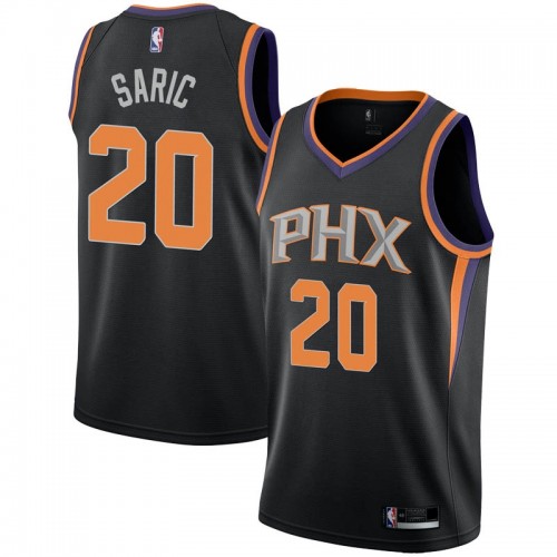 Phoenix Suns #20 Dario Saric Black Womens Swingman Statement Edition Jersey Womens