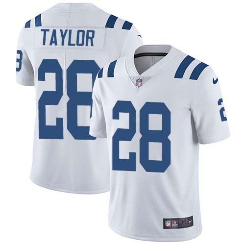 Colts #28 Jonathan Taylor White Men's Stitched Vapor Untouchable Limited Jersey