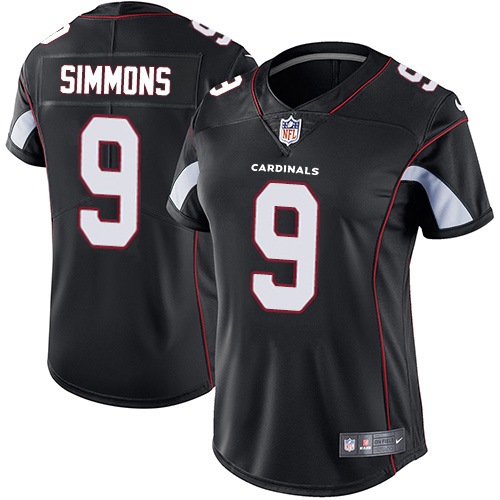 Cardinals #9 Isaiah Simmons Black Alternate Women's Stitched Vapor Untouchable Limited Jersey