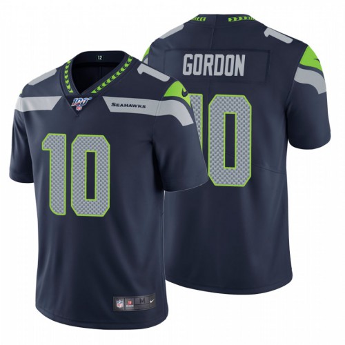 Seattle Seahawks #10 Josh Gordon Navy Men's Vapor Untouchable Limited 100 Jersey Men's