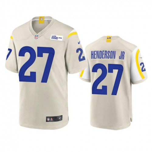 Los Angeles Los Angeles Rams #27 Darrell Henderson Men's Game Jersey - Bone Men's