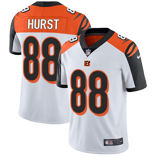 Bengals #88 Hayden Hurst White Men's Stitched Vapor Untouchable Limited Jersey