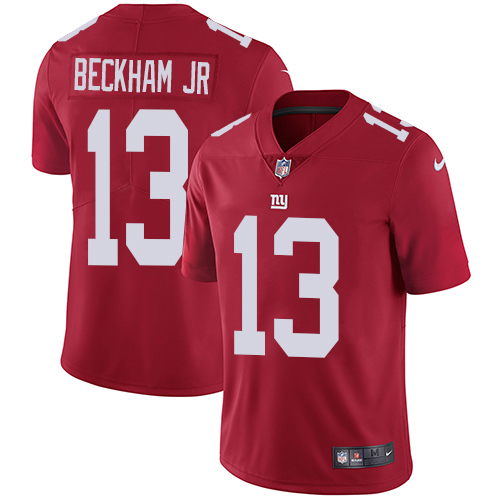 New York Giants #13 Odell Beckham Jr Red Alternate Youth Stitched Vapor Untouchable Limited Jersey Youth