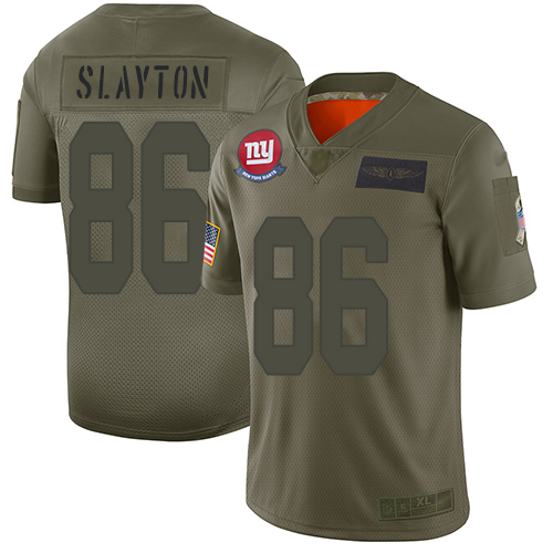 New York Giants #86 Darius Slayton Camo Men's Stitched Limited 2019 Salute To Service Jersey Men's
