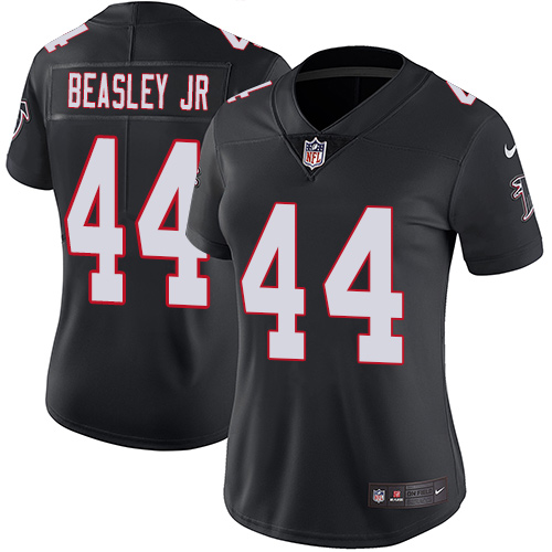 Atlanta Falcons #44 Vic Beasley Jr Black Alternate Women's Stitched Vapor Untouchable Limited Jersey Womens