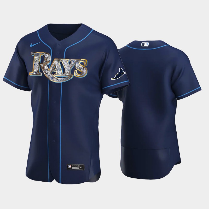 Tampa Bay Rays Blank Men's Diamond Edition Jersey - Navy