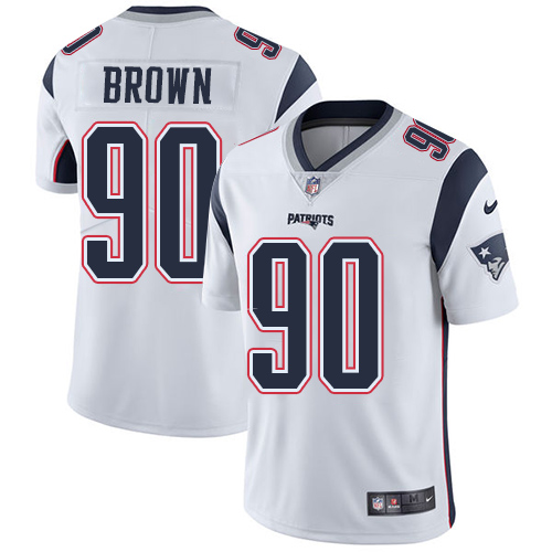 New England Patriots #90 Malcom Brown White Youth Stitched Vapor Untouchable Limited Jersey Youth