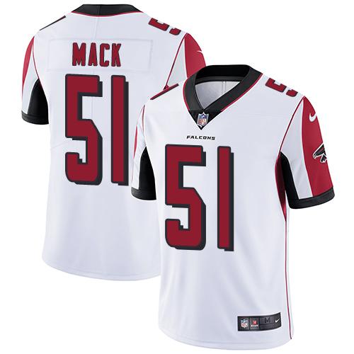 Atlanta Falcons #51 Alex Mack White Youth Stitched Vapor Untouchable Limited Jersey Youth