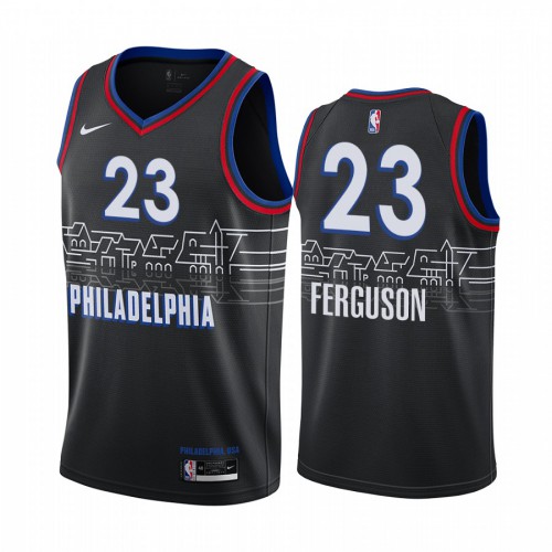 Philadelphia 76ers #23 Terrance Ferguson Black Youth Swingman 2020-21 City Edition Jersey Youth