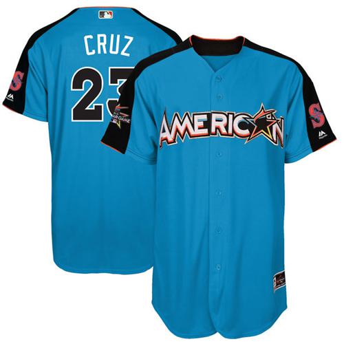 Seattle Mariners #23 Nelson Cruz Blue 2017 All-Star American League Stitched Youth Jersey Youth
