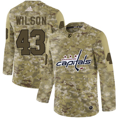 Adidas Washington Capitals #43 Tom Wilson Camo Authentic Stitched Jersey Men's