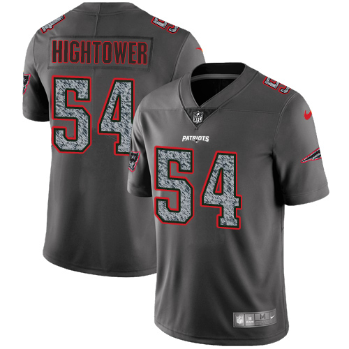 New England Patriots #54 Dont'a Hightower Gray Static Youth Stitched Vapor Untouchable Limited Jersey Youth
