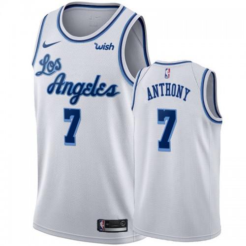 Los Angeles Lakers #7 Carmelo Anthony Youth White 2019-20 Hardwood Classic Edition Stitched Jersey Youth