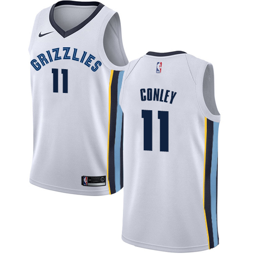 Memphis Grizzlies #11 Mike Conley White Swingman Association Edition Jersey Mens