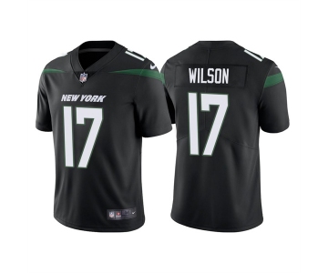 Men's Youth Women's New York Jets #17 Garrett Wilson 2022 Black Vapor Untouchable Limited Stitched Jersey