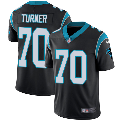 Carolina Panthers #70 Trai Turner Black Team Color Youth Stitched Vapor Untouchable Limited Jersey Youth
