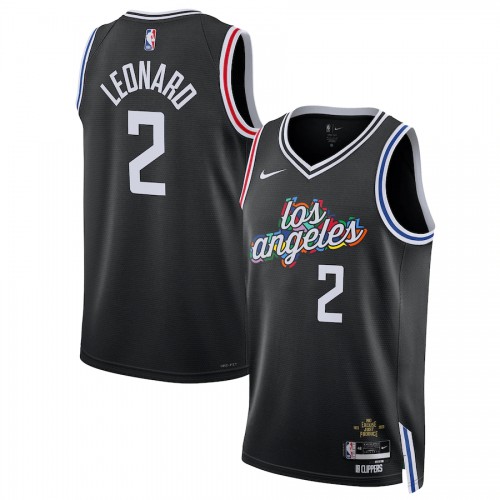 Los Angeles Los Angeles Clippers #2 Kawhi Leonard Unisex Black 2022-23 Swingman Jersey - City Edition Mens