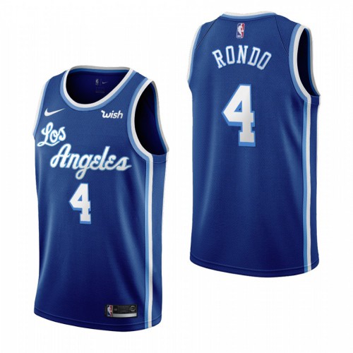 Los Angeles Los Angeles Lakers #4 Rajon Rondo Blue 2019-20 Classic Edition Stitched Youth Jersey Youth