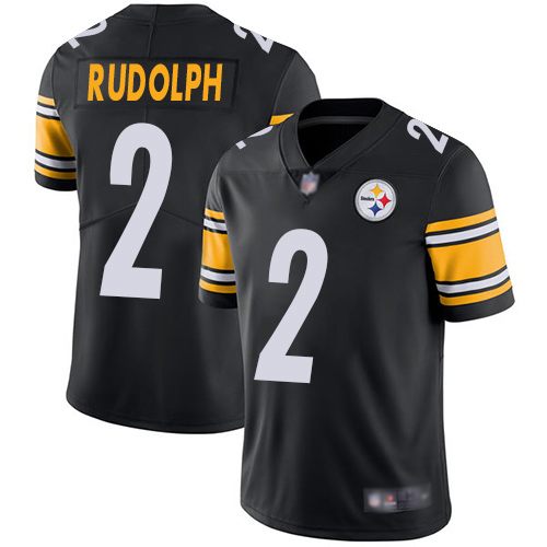 Pittsburgh Steelers #2 Mason Rudolph Black Team Color Youth Stitched Vapor Untouchable Limited Jersey Youth