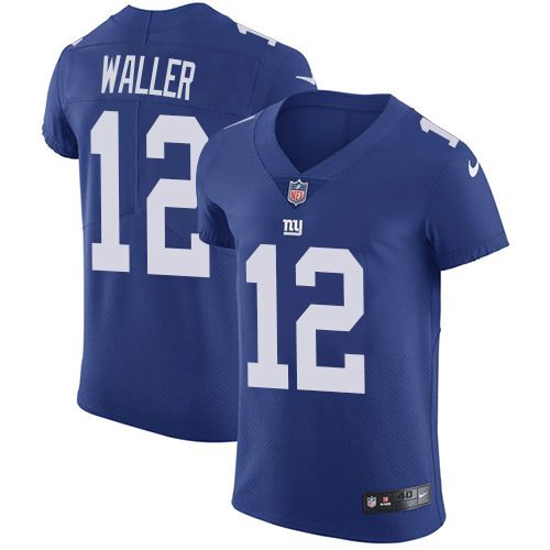 Giants #12 Darren Waller Royal Blue Team Color Men's Stitched Vapor Untouchable Elite Jersey