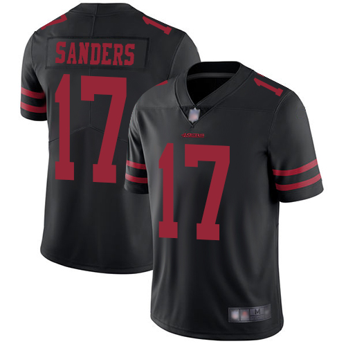 San Francisco 49ers #17 Emmanuel Sanders Black Alternate Men's Stitched Vapor Untouchable Limited Jersey Men's
