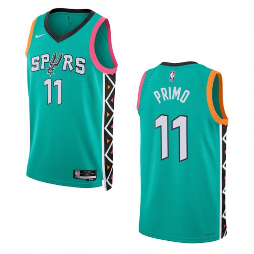San Antonio San Antonio Spurs #11 Joshua Primo Unisex Green 2022-23 Swingman Jersey - City Edition Mens