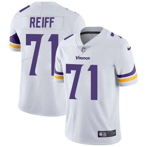 Minnesota Vikings #71 Riley Reiff White Men's Stitched Vapor Untouchable Limited Jersey Men's