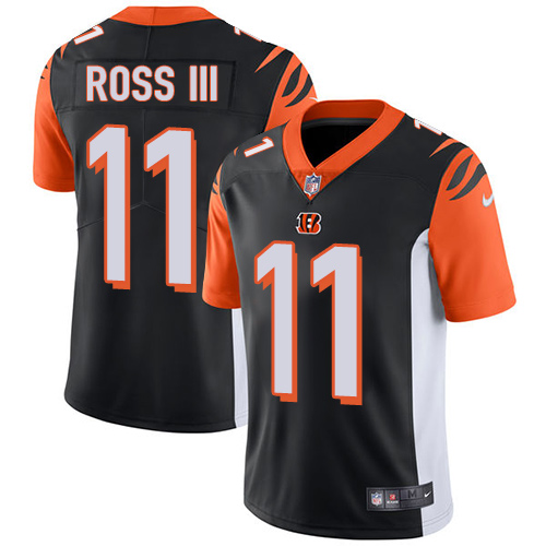 Cincinnati Bengals #11 John Ross III Black Team Color Men's Stitched Vapor Untouchable Limited Jersey Men's