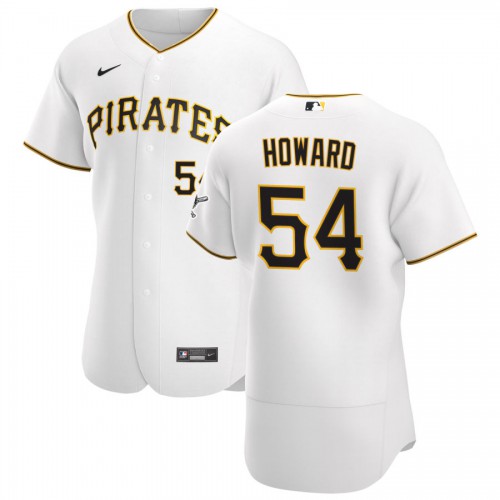 Pittsburgh Pittsburgh Pirates #54 Sam Howard Men's White Home 2020 Authentic Player Jersey Men's