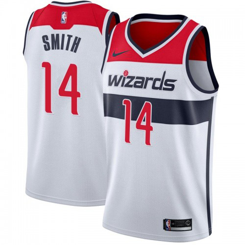 Washington Wizards #14 Ish Smith White Association Edition Womens Swingman Jersey Womens