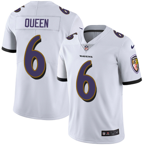 Ravens #6 Patrick Queen White Youth Stitched Vapor Untouchable Limited Jersey