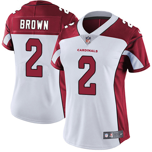 Cardinals #2 Marquise Brown White Women's Stitched Vapor Untouchable Limited Jersey