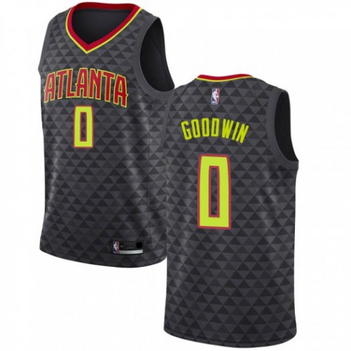 Atlanta Hawks #0 Brandon Goodwin Black Youth Swingman Icon Edition Jersey Youth