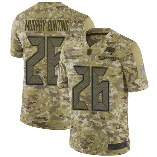 Tampa Bay Buccaneers #26 Sean Murphy-Bunting Camo Men's Stitched Limited 2018 Salute To Service Jersey Men's