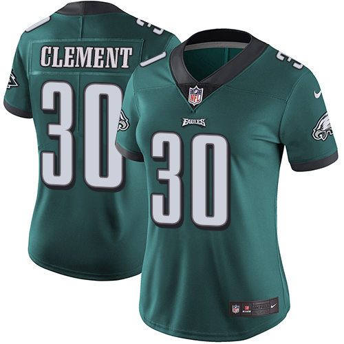 Philadelphia Eagles #30 Corey Clement Midnight Green Team Color Women's Stitched Vapor Untouchable Limited Jersey Womens