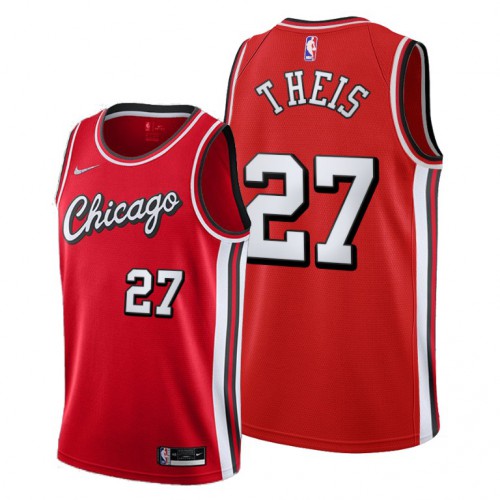 Chicago Chicago Bulls #27 Daniel Theis Youth 2021-22 City Edition Red Jersey Youth