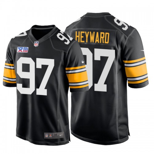 Pittsburgh Steelers #97 Cameron Heyward Super Bowl XIII 1978 Retro Game Jersey Black Men's