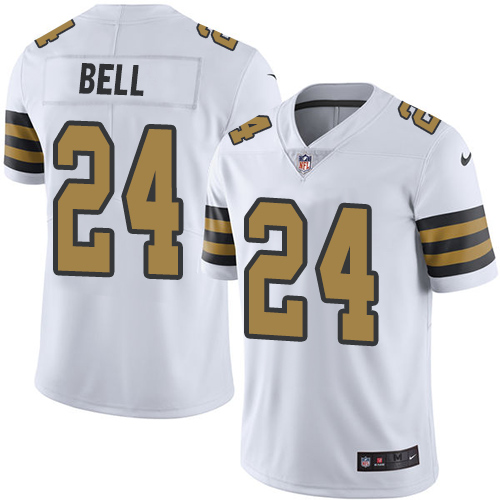 New Orleans Saints #24 Vonn Bell White Men's Stitched Limited Rush Jersey Men's