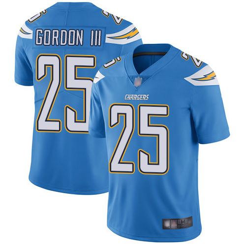 Los Angeles Chargers #25 Melvin Gordon III Electric Blue Alternate Men's Stitched Vapor Untouchable Limited Jersey Men's